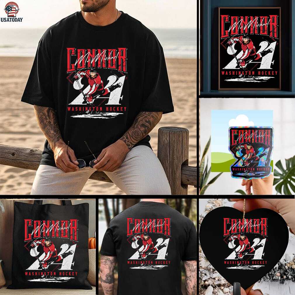Connor McMichael Washington Capitals Hockey signature shirt Connor McMichael Washington Capitals Hockey signature shirt