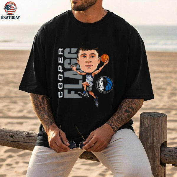 Cooper Flagg Dallas Mavericks Caricature T Shirt