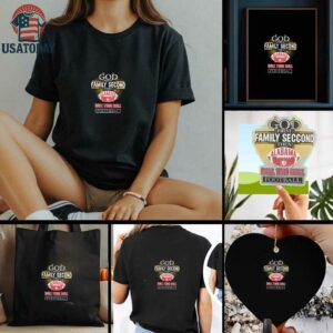 Cross God first family second then Alabama Crimson Tide football shirt