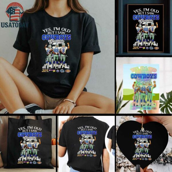 Dallas Cowboys 3 Legends Smith Irvin Aikman Skyline Signatures shirt
