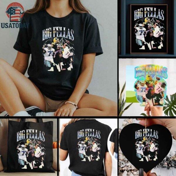 Dallas Cowboys Green Bay Packers Houston Texans Chicago Bears Big Fellas T shirts