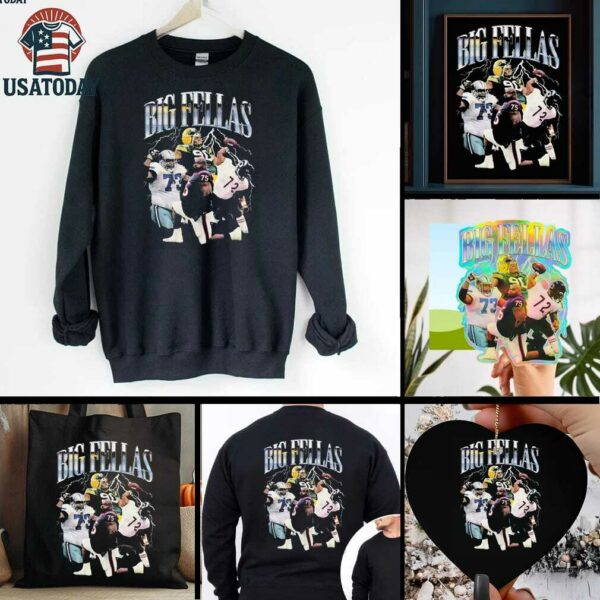 Dallas Cowboys Green Bay Packers Houston Texans Chicago Bears Big Fellas T shirts