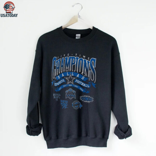 Dallas Cowboys Men’s 5X Super Bowl Champs T Shirt