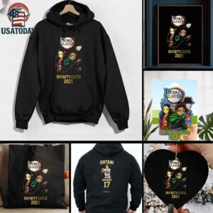 Demon Slayer Infinity Castle x 2025 Shohei Ohtani 17 Anime baseball shirt