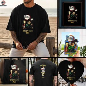 Demon Slayer Infinity Castle x 2025 Shohei Ohtani 17 Anime baseball shirt
