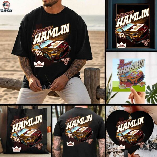 Denny Hamlin Joe Gibbs Racing Team Collection King’s Hawaiian T Shirt
