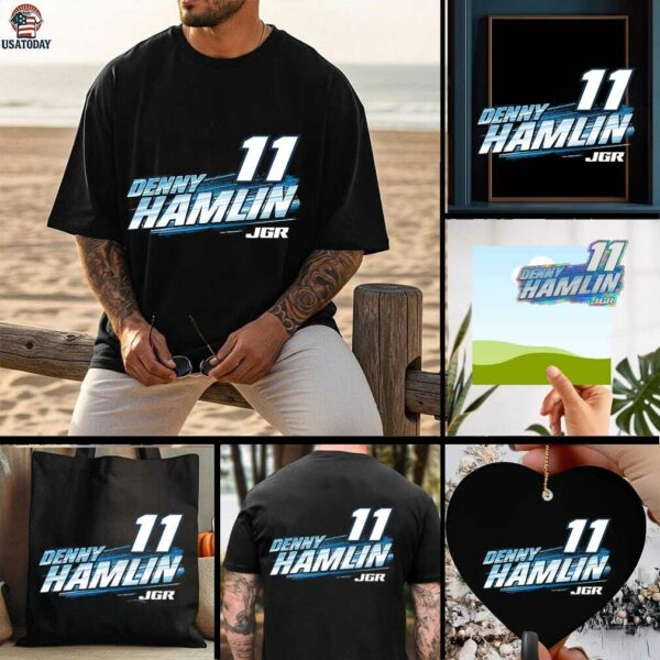 Denny Hamlin Joe Gibbs Racing Team Collection Progressive Car T Shirt
