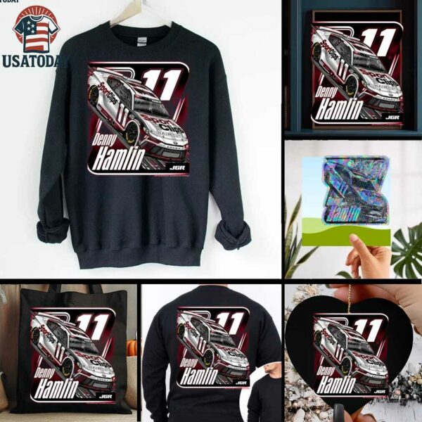 Denny Hamlin Joe Gibbs Racing Team Collection Sport Clips Car T Shirt