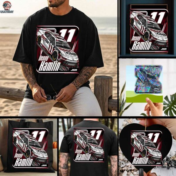 Denny Hamlin Joe Gibbs Racing Team Collection Sport Clips Car T Shirt
