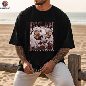 Detroit Dylan Larkin 71 Vintage Red T Shirt