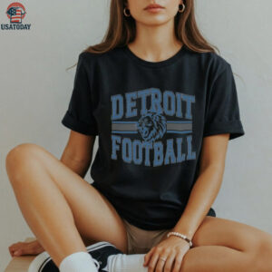 Detroit Football Comfort Colors Womens Game Day Graphic Shirt