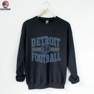Detroit Football Comfort Colors Womens Game Day Graphic Shirt