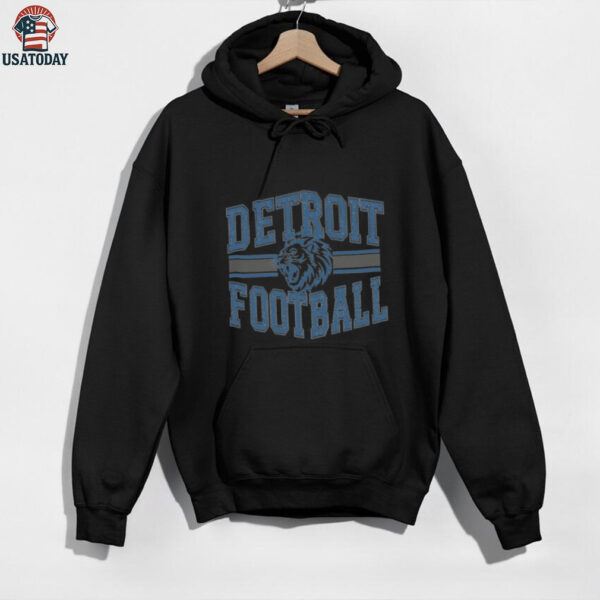 Detroit Football Comfort Colors Womens Game Day Graphic Shirt