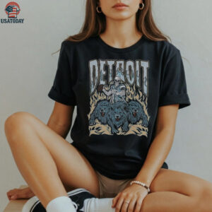 Detroit Football Skull Vintage Shirt