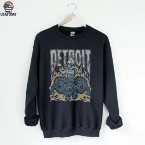 Detroit Football Skull Vintage Shirt