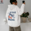 Detroit Motor City Baseball Tiger Graphic T Shirt