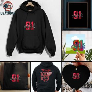 Detroit Red Wings 91 Sergei Fedorov signature shirt