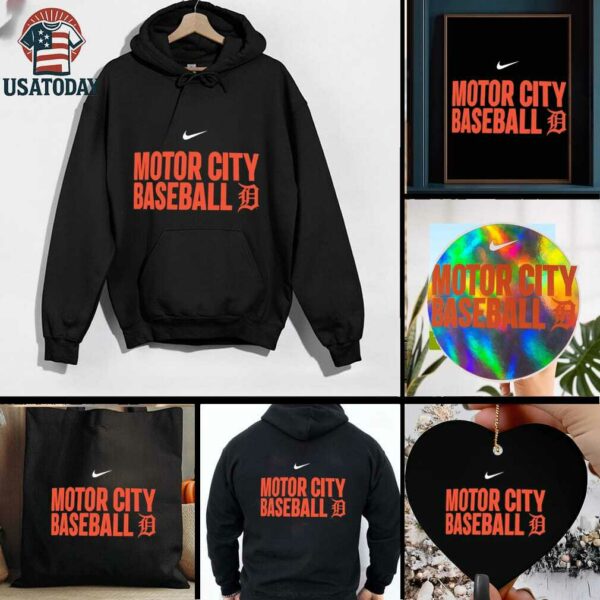 Detroit Tigers Motor City Baseball 2025 shirt