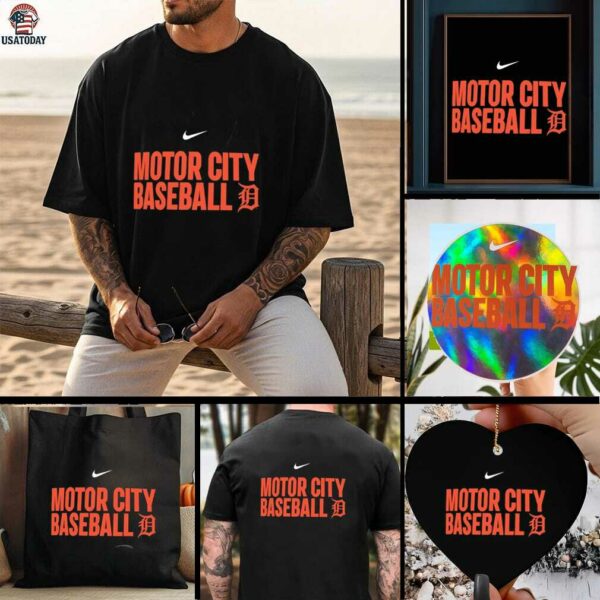 Detroit Tigers Motor City Baseball 2025 shirt