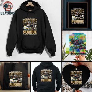 Devin Mockobee graphic collage Purdue football shirt