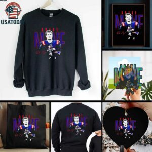 Drake Maye shadow player signature New England Patriots shirt