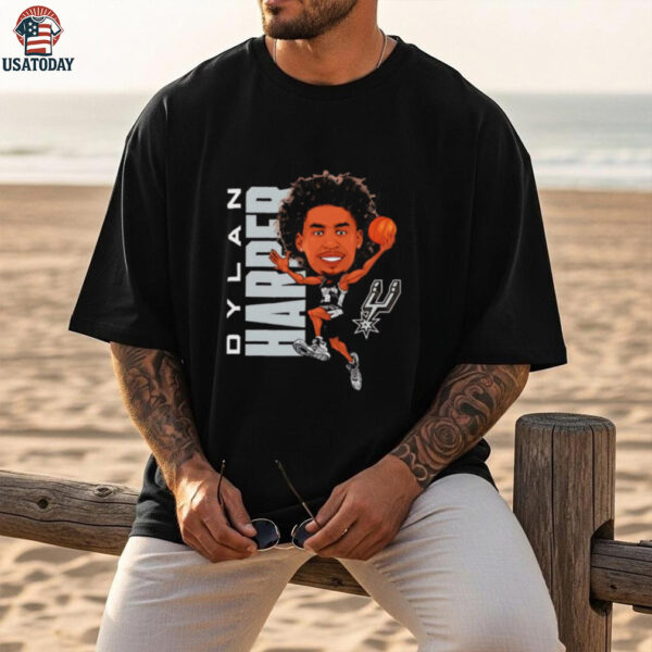 Dylan Harper San Antonio Spurs NBA caricature shirt