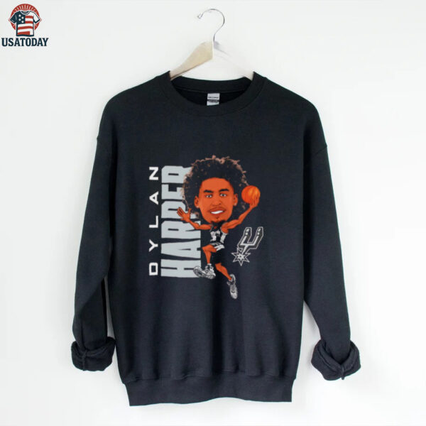 Dylan Harper San Antonio Spurs NBA caricature shirt