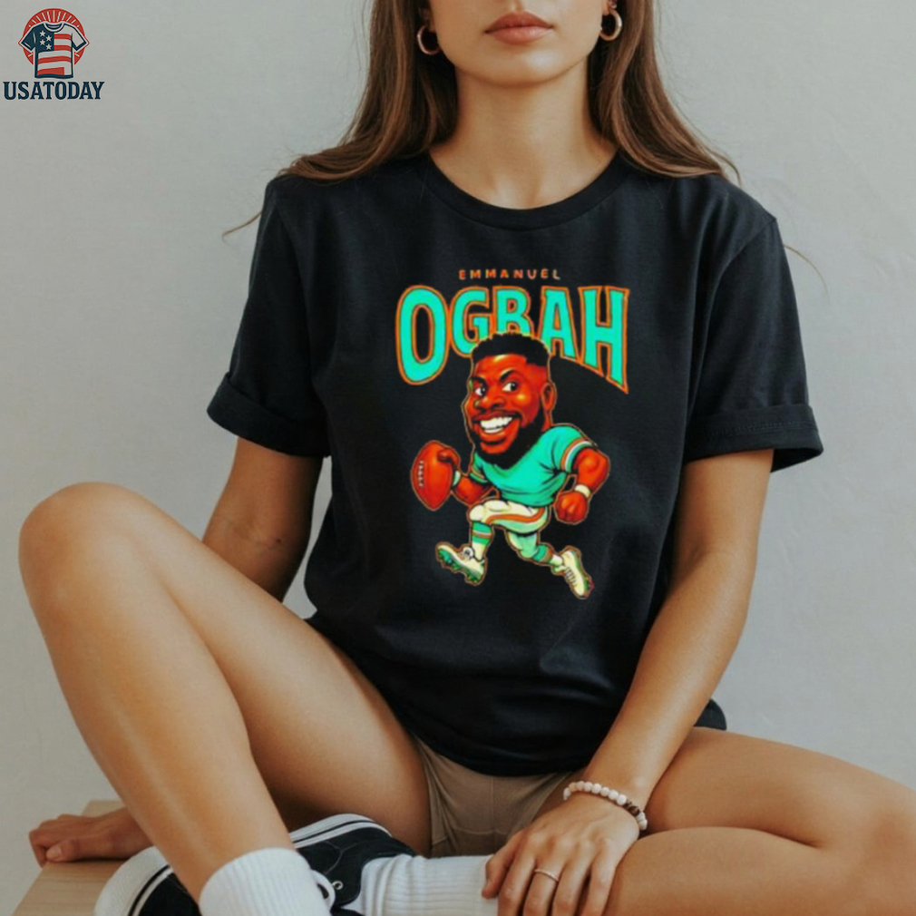 Emmanuel Ogbah player Miami Dolphins football caricature shirt Emmanuel Ogbah player Miami Dolphins football caricature shirt