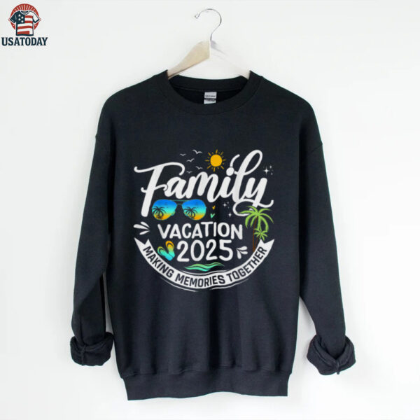 Family Vacation 2025 Beach Matching Family Summer Vacation Shirt