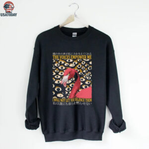 Flamingo the voices empower me I will not let you silence them shirt