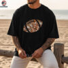 Floral Football Retro Game Day Brushstroke Shirt
