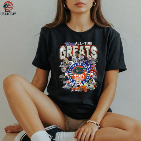 Florida Gators All time Greats 3 time National 120 Years 1906 2026 Shirt