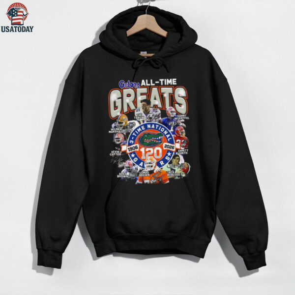 Florida Gators All time Greats 3 time National 120 Years 1906 2026 Shirt