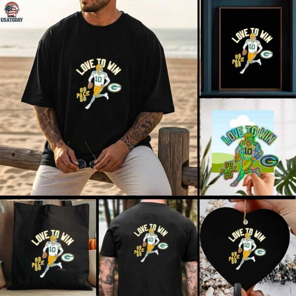 Green Bay Packers Jordan Love Player Illustrative Pack shirt