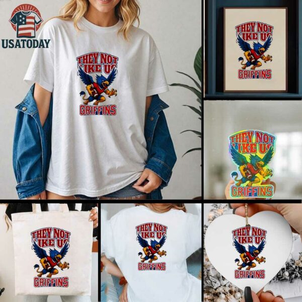 Griffins Mascot They Not Like Us School Spirit Game Day shirt