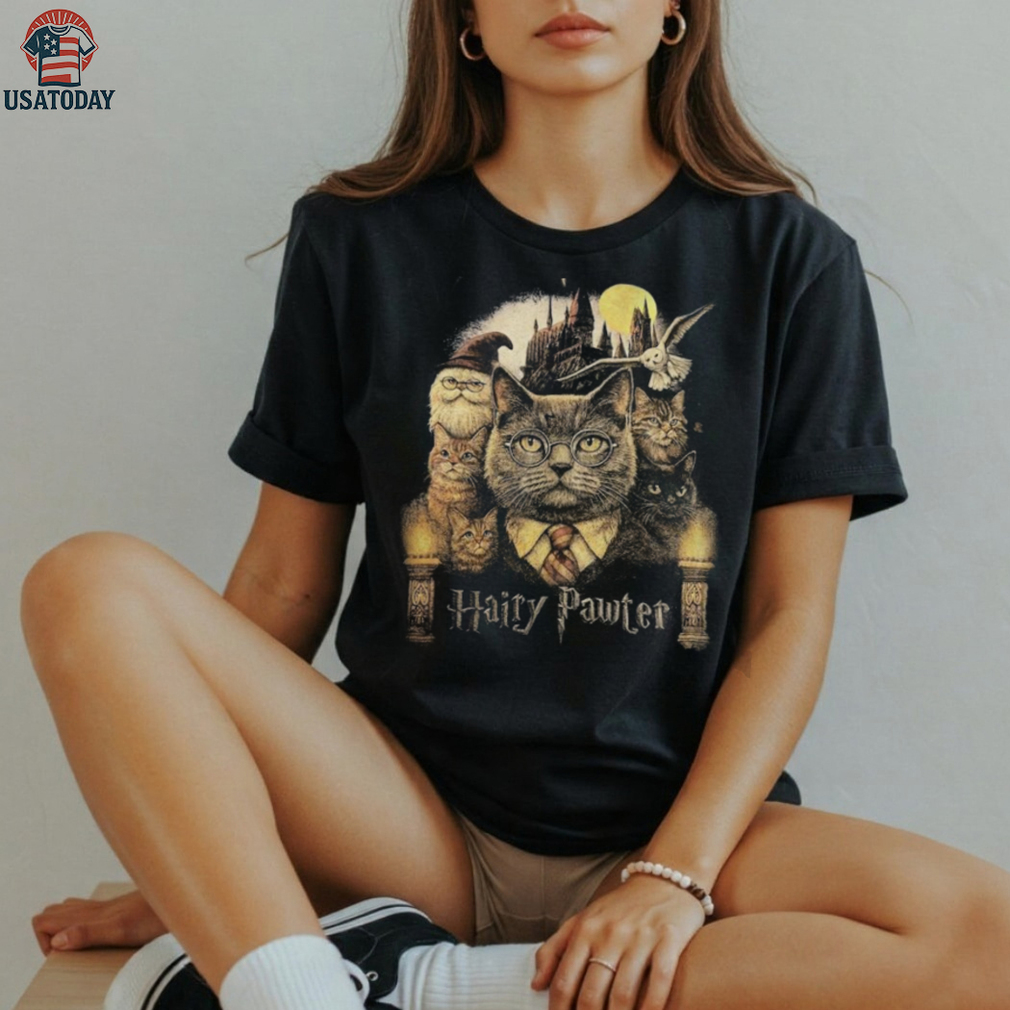 Hairy Pawter Vintage 90s Retro Funny Cat Wizard Fantasy Shirt Hairy Pawter Vintage 90s Retro Funny Cat Wizard Fantasy Shirt