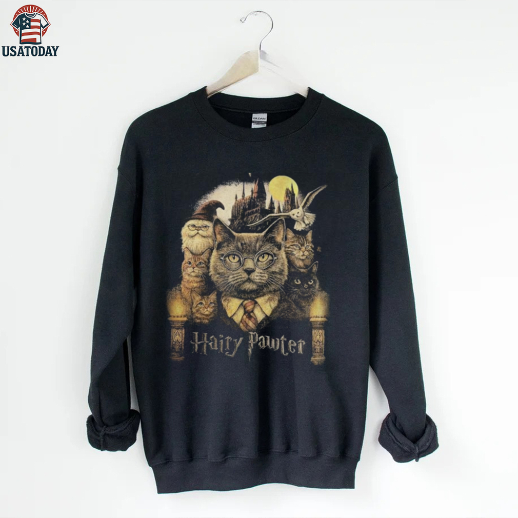 Hairy Pawter Vintage 90s Retro Funny Cat Wizard Fantasy Shirt Hairy Pawter Vintage 90s Retro Funny Cat Wizard Fantasy Shirt