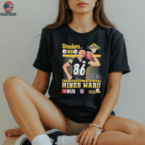 Hines Ward 86 Pittsburgh Steelers football signature shirt