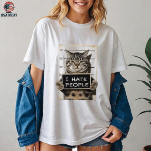 I Hate People Cat shirt