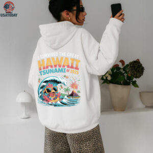 I Survived The Great Hawaii Tsunami Of 2025 Saying Shirt