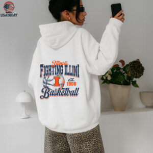 Illinois Basketball Shirt Retro