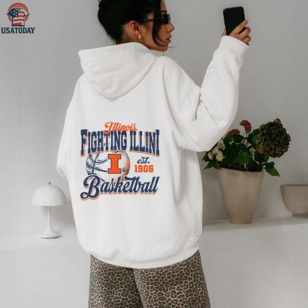 Illinois Basketball Shirt Retro