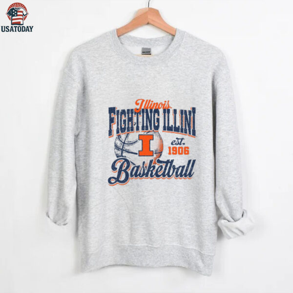 Illinois Basketball Shirt Retro
