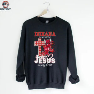 Indiana Hoosiers Jesus In My Heart 2025 T Shirt