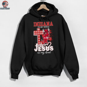 Indiana Hoosiers Jesus In My Heart 2025 T Shirt