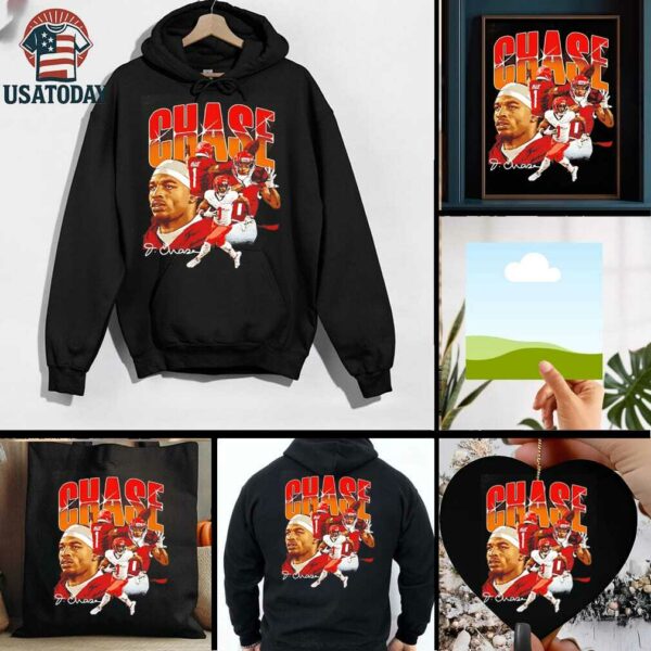 Ja’Marr Chase Cincinnati Bengals Collage Signature Vintage shirt