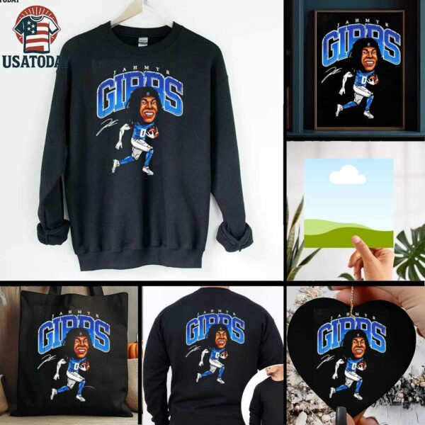 Jahmyr Gibbs Detroit Lions Signature Cartoon shirt
