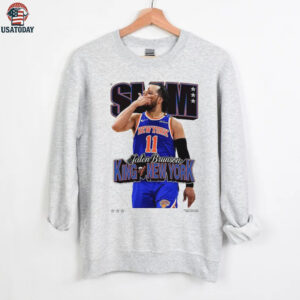 Jalen Brunson White New York Knicks King of New York Cover T Shirt