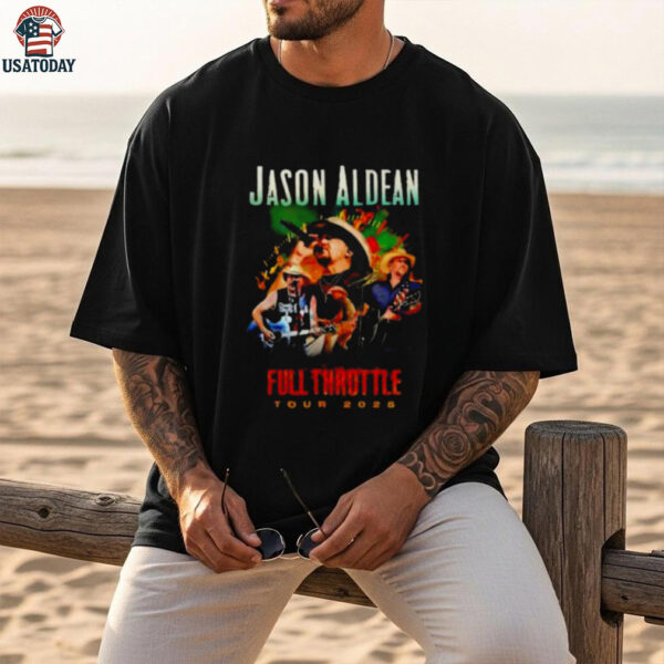 Jason Aldean Full Throttle Tour 2025 signature shirt