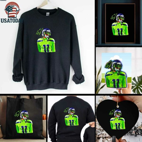Jaxon Smith Njigba Seattle Seahawks signature shirt